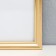 Photo frame plastic 40x50 cm, gold (plastic screen)