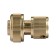 Connector with Aquastop, 3/4 "(19 mm), quick -sitting connection, brass, Greengo