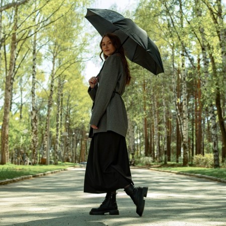 Women's mechanical umbrella “Dream!”, 8 spokes, d = 95, black color-9