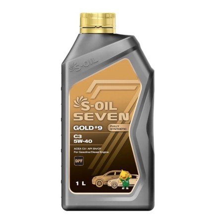 Automobile oil S-OIL 7 Gold #9 A3/B4 5W-40 synthetics, 1 liter
