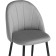 STULL OF A MARAL CARKASAS Logan Metal/velor, black/light gray 48x52x82 cm