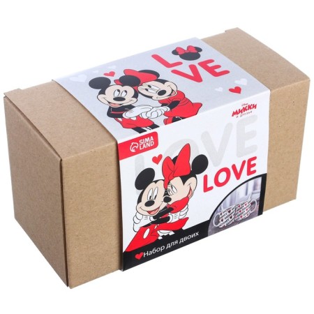 Set of paired mugs, 350 ml "Mammy, Daddy", Mickey and Friends-2