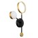 Bra 2291/2l LED 30W 3000-6000K black and gold 45.5x27x6 cm