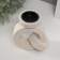 Gypsum candlestick, metal for 1 candle "ring" d = 3.8 cm 6x11x11.2 cm