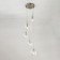 Suspended lamp Citilux "Tommy" CL102051, 36x36x56 cm, 5x40W, E14, gray color