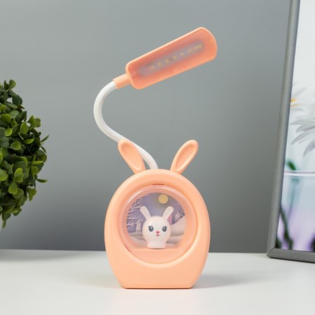 Bunny table lamp LED 3W USB peach 9.5x6x31 cm Risalux-4