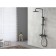 Lemark Bronx LM3772BL shower system, simultaneous, tropical shower, watering can, black