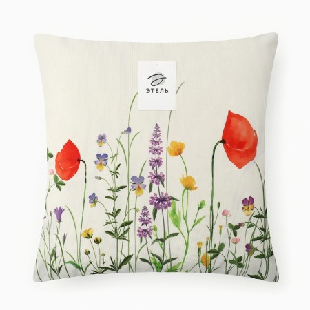 Case on the pillow Ethel "Flowers" 45*45 cm, 100% polyester-4