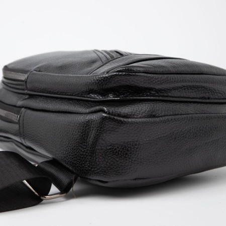 Sling bag, artificial leather, black color-2
