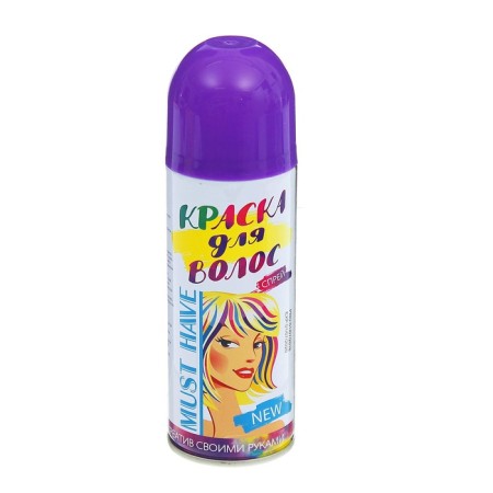 Paint - hair spray, 250 ml, purple color-3