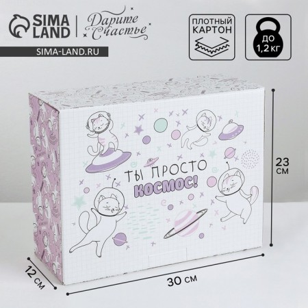 Box - Penal, Gift packaging, “You are just space”, 30 x 23 x 12 cm