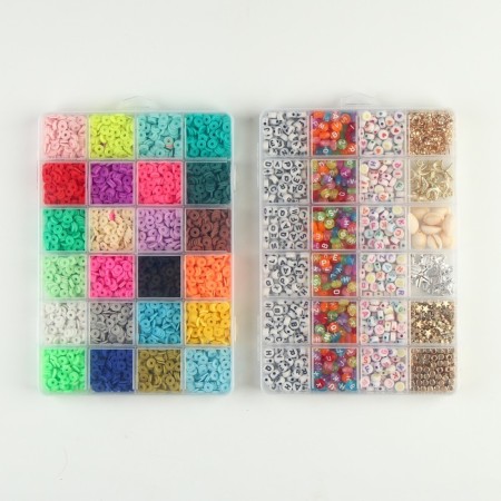Set for creating jewelry, 24 colors, 2 fishing lines, charm-2
