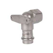 Wall-wall square Rommer RSS-0011-002212, VPR-BR, D = 22 mm x 1/2 