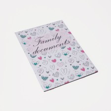 Folder for documents, 4 sets, white color