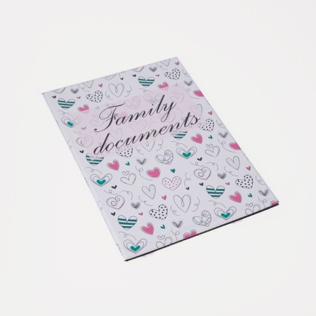 Folder for documents, 4 sets, white color