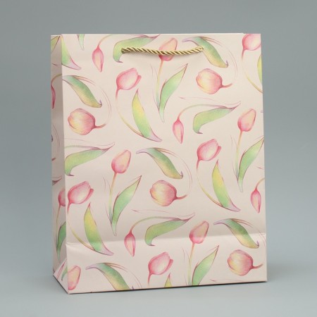 Gift package, packaging, "tulips" 32 x 26 x 12 cm-4