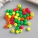 Beads for creativity tree "Balls Color Neon" set 10 g d = 0.8 cm