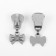 Automatic castle for lightning "Tractor", No. 8, decorative, 10 pcs, Nickel color