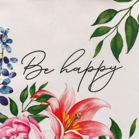Gift laminated double -sided, packaging, “be happy”, MS 18 x 23 x 10 cm-3