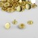 Installation button, alpha (S-shaped), d = 15 mm, gold color