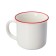 Porcelain share mug “Christmas tree, Gori!”, 380 ml, white color