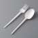 Set of disposable dishes "Fork, spoon"