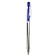 Automatic ball handle, 0.5 mm, blue rod, transparent case, with a corrugated holder