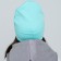 Hat for girls, mint color, size 54-58