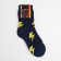 Male terry socks "lightning", dark blue color, size 25