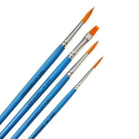 System of Synthetics 4pcs Rules "Classic Color", (Round No. 3, 4, 5; Flat No. 7)-1