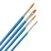 System of Synthetics 4pcs Rules "Classic Color", (Round No. 3, 4, 5; Flat No. 7)