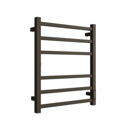 Electric towel "Dvin" L Plaza Neo, 600x500 mm, dimmer, black matte