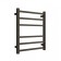 Electric towel "Dvin" L Plaza Neo, 600x500 mm, dimmer, black matte