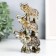 Polystone souvenir "Three Oleking Piramide Popon with ornament" 12x7.5x3.2 cm