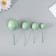 Decor for creativity "Mint balls" d = 2; 3; 3.5 and 4 cm set 20 pcs