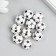 Bead wood for creativity "football" d = 1.6 cm set 10 pcs