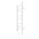 Room electrician Laris lavender Cheka, 300x700 mm, 8 crossbars, left, white