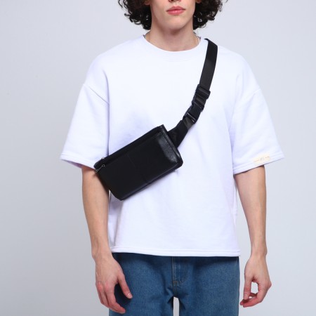 Board belt on lightning, 2 external pockets, black color-8