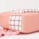 Set of a backpack with a zipper, chover, bag, cosmetic bag, peach color