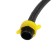 Flexible watering for water zein English, nylon, 1/2 ", tuzer nut, 30 cm, with a key, black