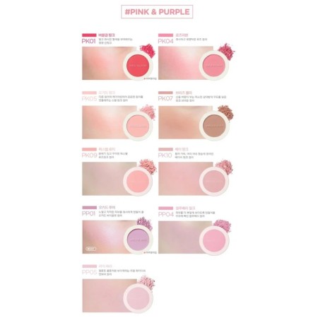 Blood compact Saemmul Single Blusher CR02 Baby Coral, 5 g-2