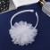 Hair cap "Schoolgirl" Cloud, D 10 cm, white