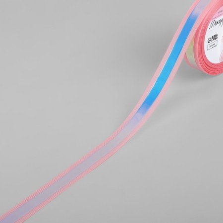 The tape is decorative, with holography, 25 mm × 9.1 ± 0.5 m, pink color-1