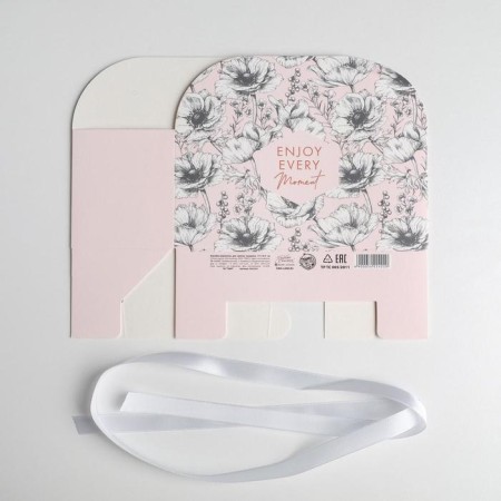 Carriage for flowers folding "Enjoy EVERY MOMENT", 17 × 13 × 7 cm-4