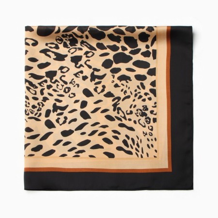 Women's scarf minku 70*70 cm, black-2