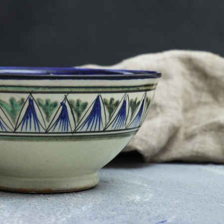 Rishtan ceramics "Patterns" 15 cm, small, mix-5