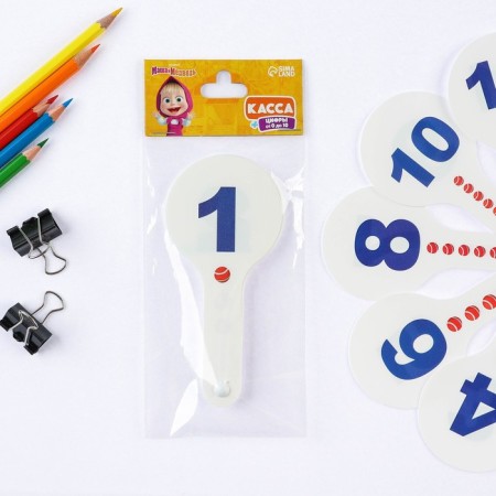 Cashier Fan Figures from 1 to 20 Direct and County Account "Masha and the Bear"-1