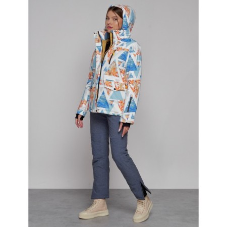 Ski jacket female winter, size 46, blue color-12
