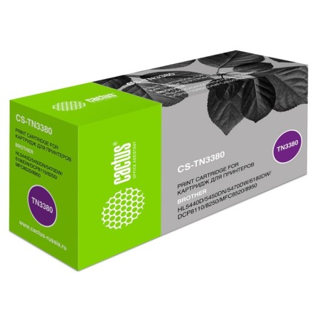 Cactus CSTus CS-TN3380 TN-3380, (HL-5440D/5450DN/5470DW/MFC-8520/8950), for Brother, black 93724