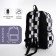 Youth backpack from textiles, 3 pockets, gray/black color